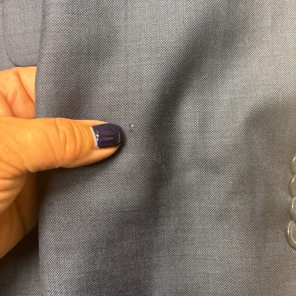 Tommy Hilfiger‎ Blazer | Mens Size 38S | Blue | 100% Wool | SMALL FLAW-See pics - Picture 7 of 14